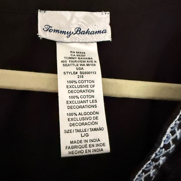 Tommy Bahama Jacquard Tiered Dress with Tassel Trim & Bell Sleeves - Picture 5 of 8